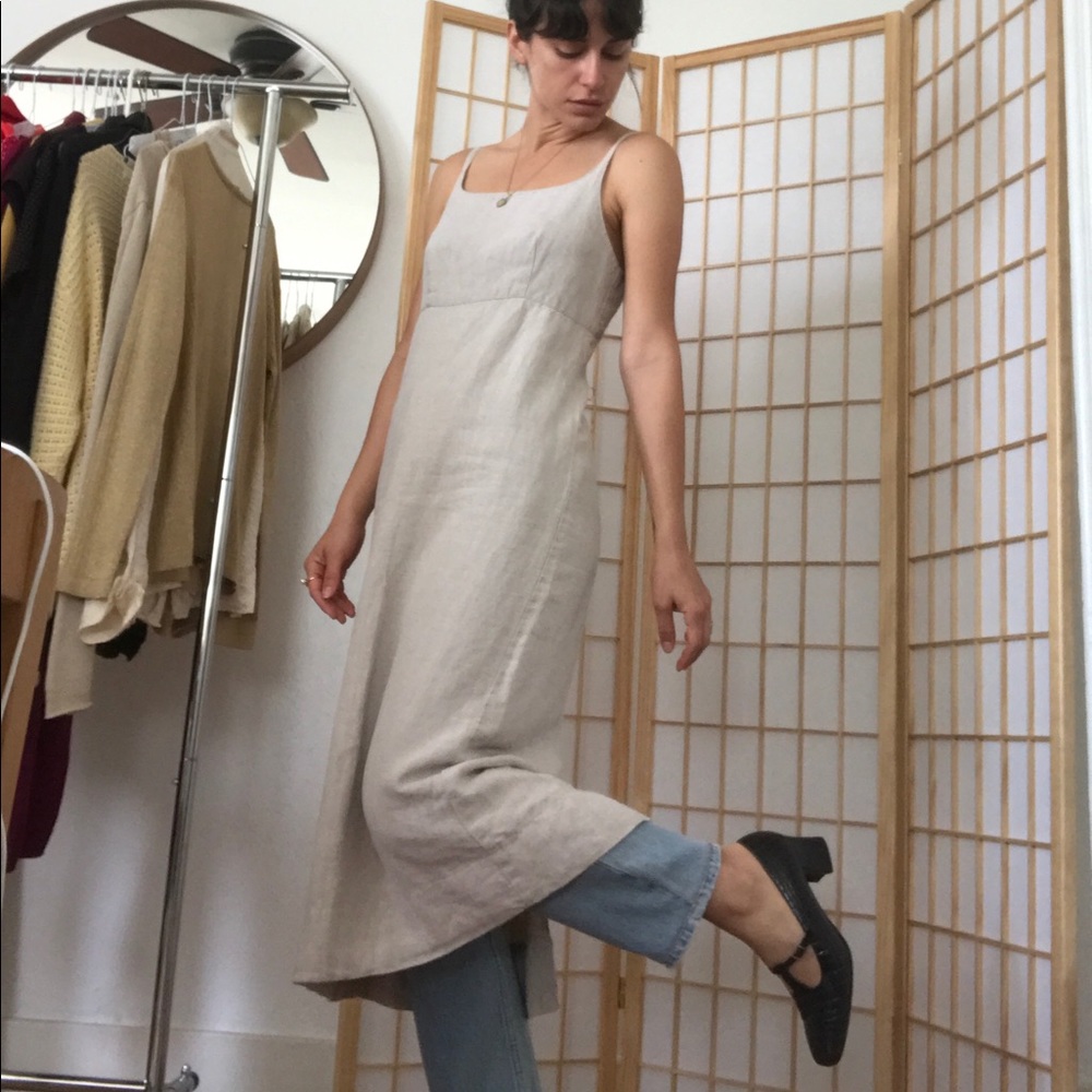VINTAGE GAP LINEN DRESS SIZE 6